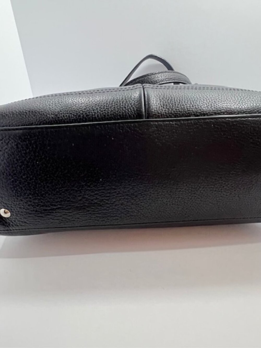 Coach Peyton Penelope Pebble Leather Turn Lock CarryAll Satchel Bag F16531 Black - Picture 15 of 16